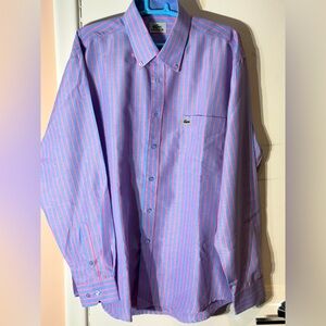 Lacoste button down NWOT 17